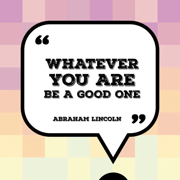 Abraham Lincoln quote — Stock Vector