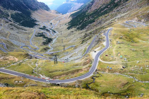 Transfagarasan road, Roemenië — Stockfoto