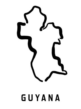Guyana vektör şekil