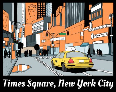 Times Square vektör
