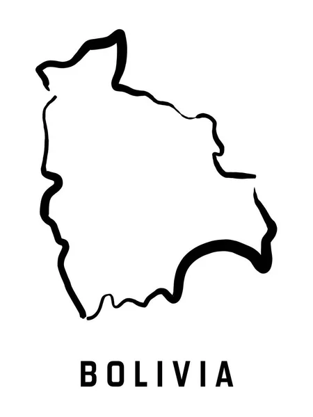 Boliwia mapa wektor — Wektor stockowy