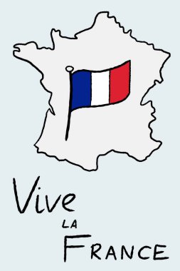 Vive la France - vector graphics