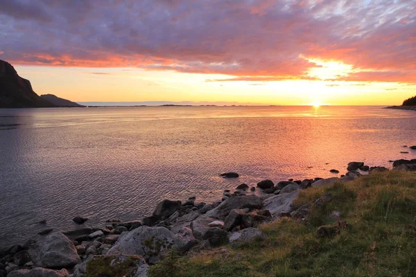 Summer sunset in Norway — Stock Photo, Image