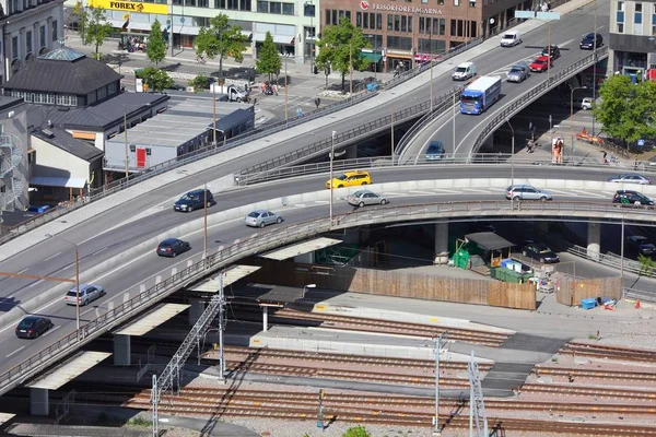 Traffico a Stoccolma — Foto Stock