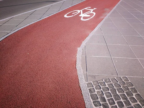 Pista ciclabile Polonia — Foto Stock