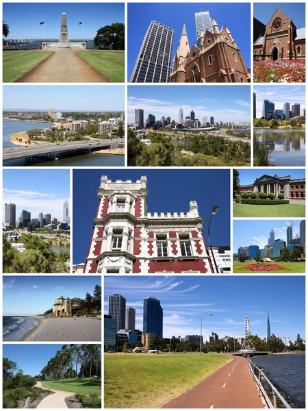 Collage Perth - montaje de viaje — Foto de Stock