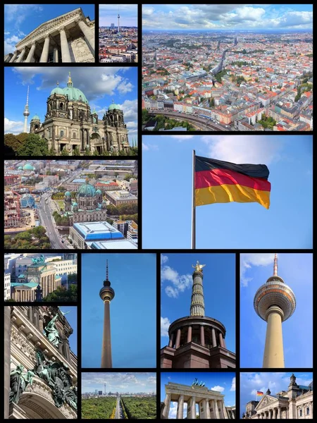 Collage de Berlín - montaje de viajes — Foto de Stock