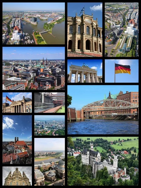 Germany attractions - travel montage — Stock Photo, Image