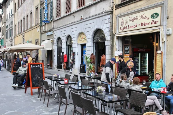 Ресторан Италии во Флоренции — стоковое фото