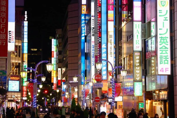 Tokio neones - arquitectura de la ciudad — Foto de Stock