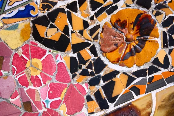 Barcelona background mosaic — Stock Photo, Image