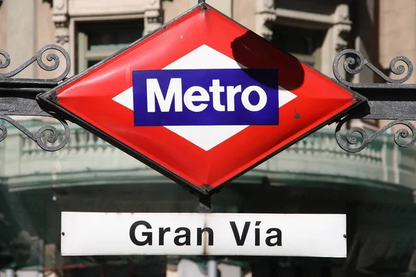 Madrid Gran Via — Stock Fotó