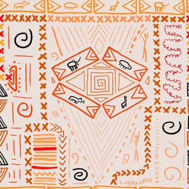 Etnik desen - vektör grafikleri