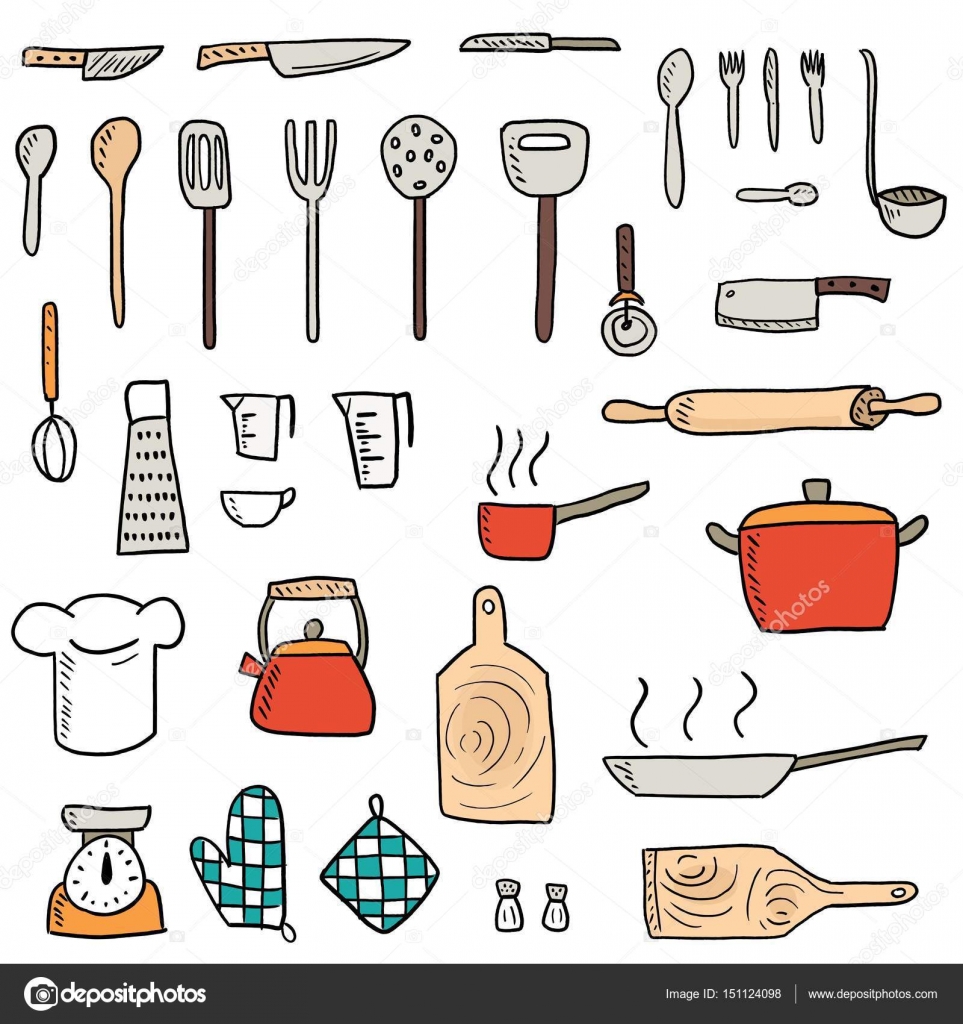 Kitchenware set - vector graphics Stock Vector by ©tupungato 151124098