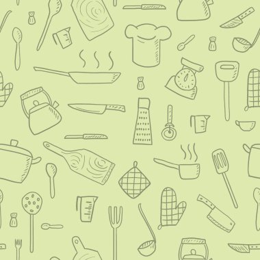 Mutfak arka plan - vektör grafikleri