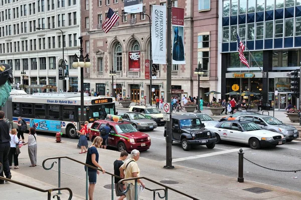 Chicago trafik, Amerika Birleşik Devletleri — Stok fotoğraf