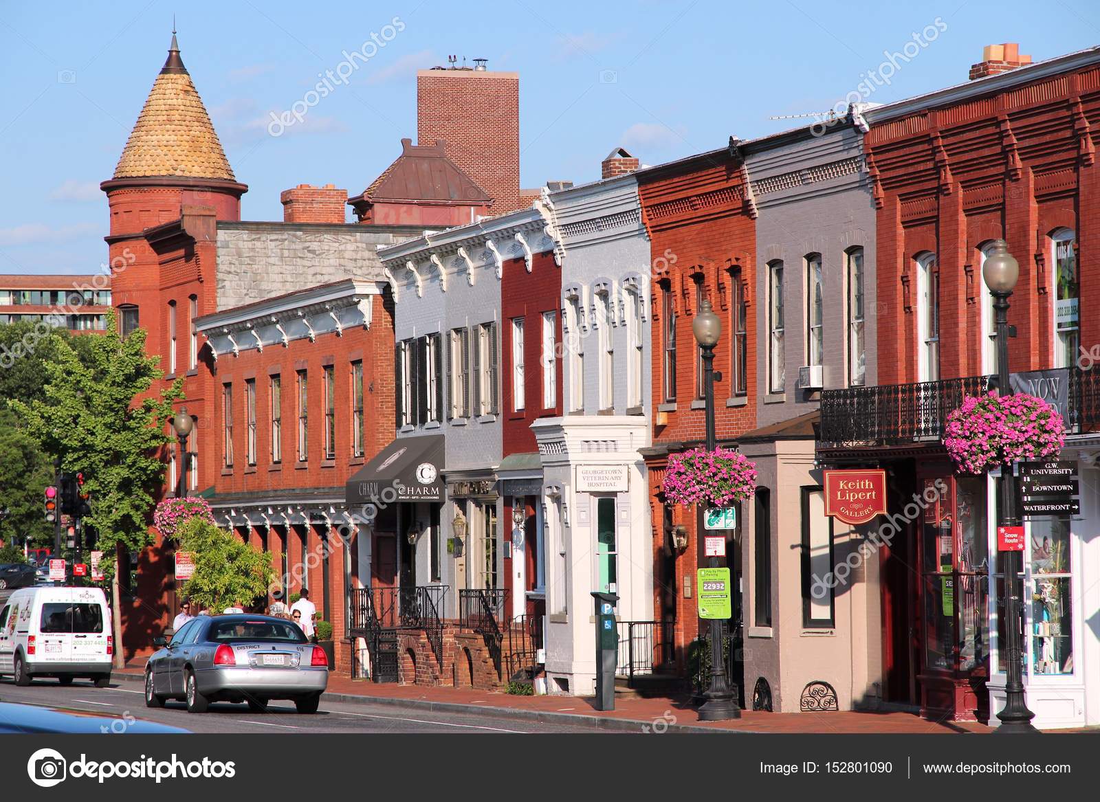 조지타운, 워싱턴-도시 전망 — 스톡 에디토리얼 사진 © tupungato #152801090