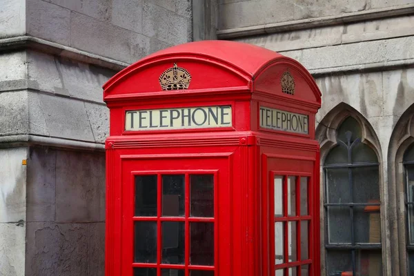 ロンドン電話 - シティー ビュー — ストック写真