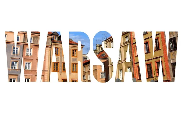 Varşova işareti kelime — Stok fotoğraf