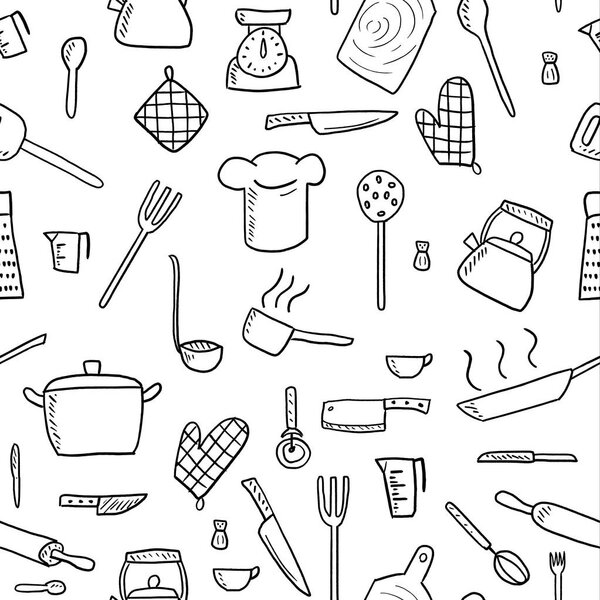 Кулинарный фон - векторная иллюстрация
