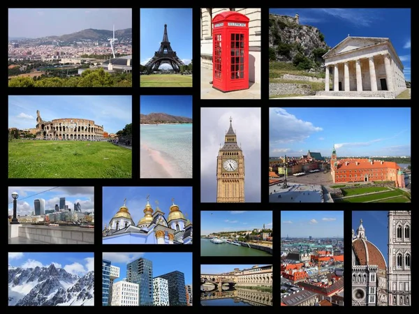 Europe postcard - travel destination — Stock Photo, Image