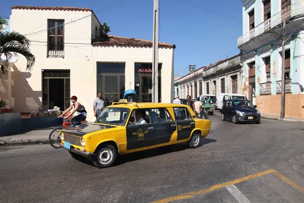Cuba taxi cab — Stockfoto