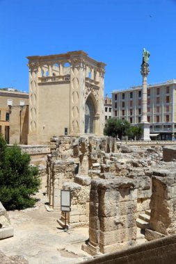 Lecce, İtalya - Old Town mimarisi