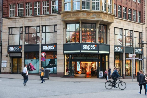 Hamburg shopping - stadsutsikt — Stockfoto