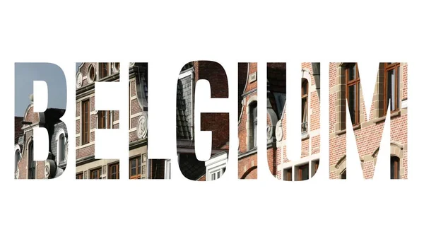 Belgium sign - travel place — Stock Photo, Image