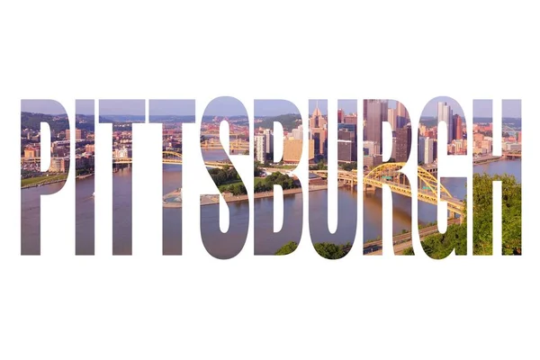 Pittsburgh text, États-Unis — Photo