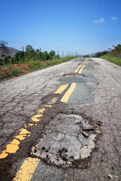 Route des nids de poule en Californie — Photo