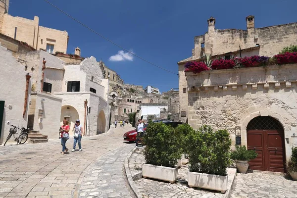 Matera, Itálie - staré architektury — Stock fotografie