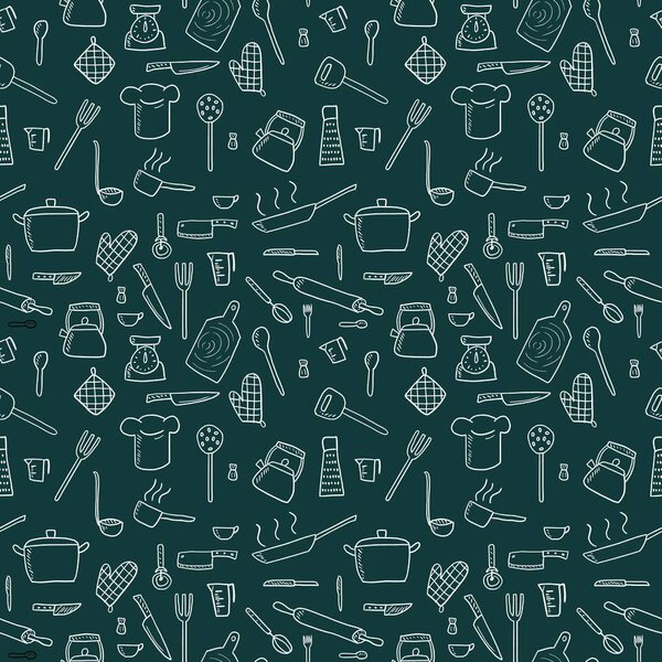 Кулинарный фон - векторная иллюстрация
