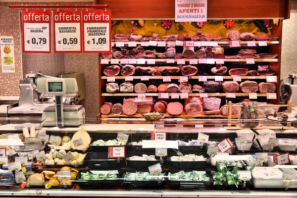 Italy butcher shop — Stock Photo, Image