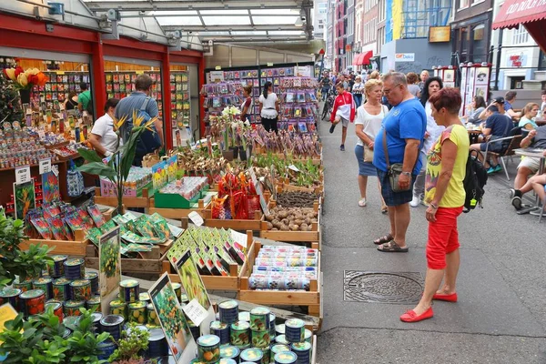 阿姆斯特丹花卉市场 — 图库照片