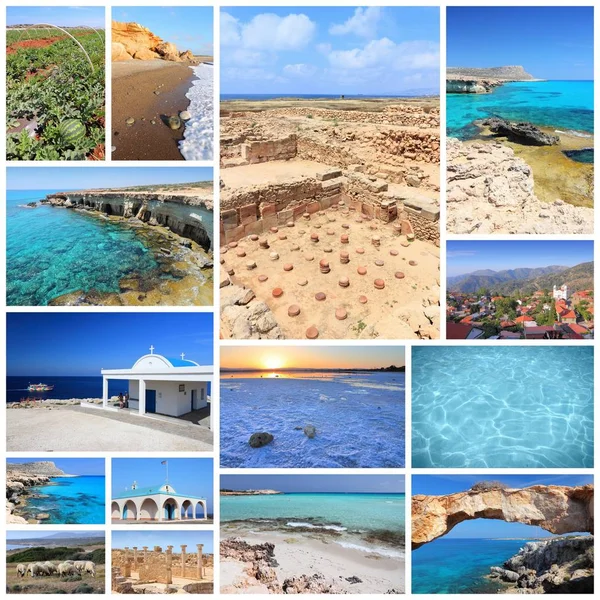 Cyprus - travel collage — Stock Photo, Image