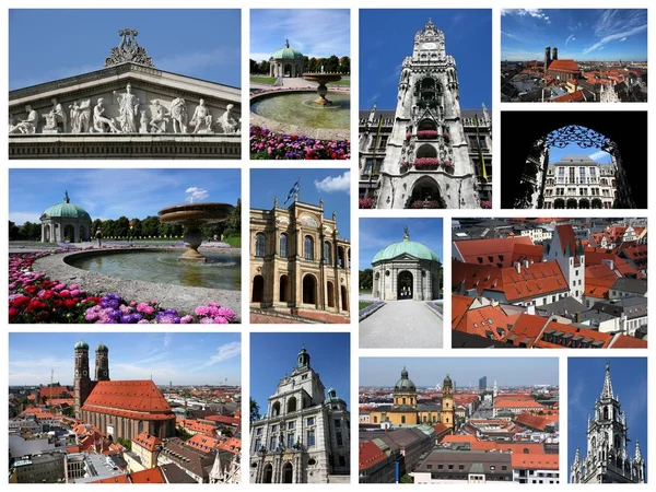 Alemania - Munich - collage de viaje — Foto de Stock