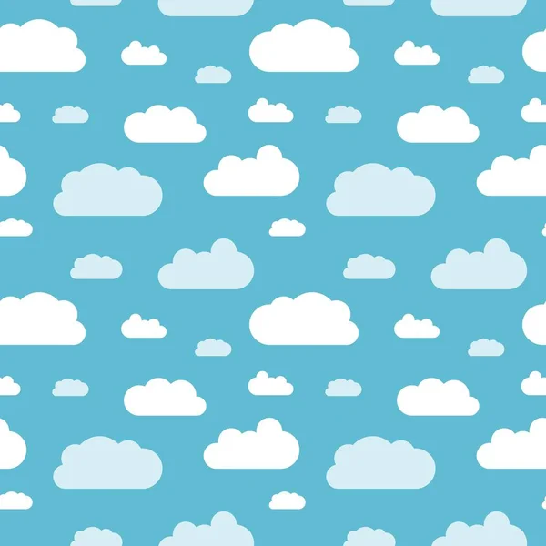 Vetor de nuvens sem costura —  Vetores de Stock