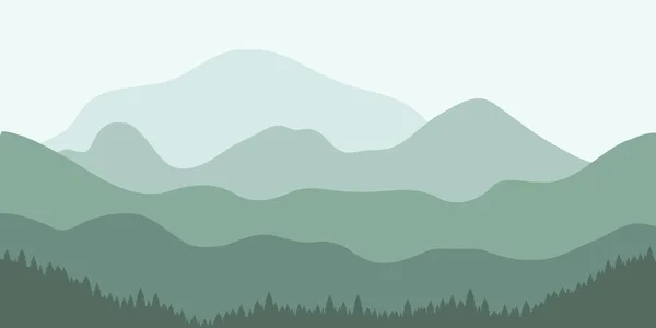 Vector mountains - vector graphics — Stock Vector