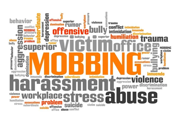 Mobbning - word cloud — Stockfoto