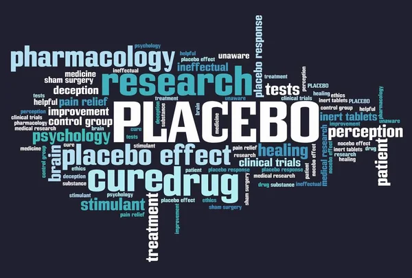 Placebo - woord wolk — Stockfoto
