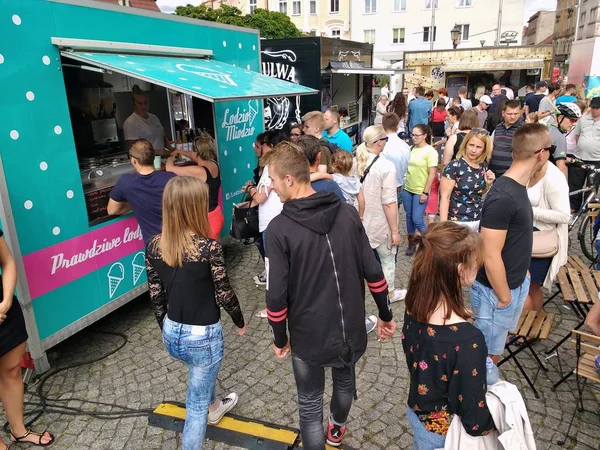 Foodtruck-Veranstaltung — Stockfoto