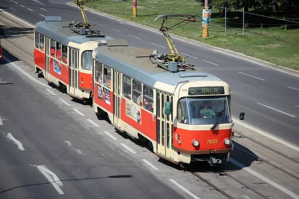 Trasporto pubblico di Bratislava — Foto Stock