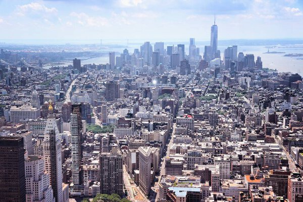 New York City - Lower Manhattan aerial view.