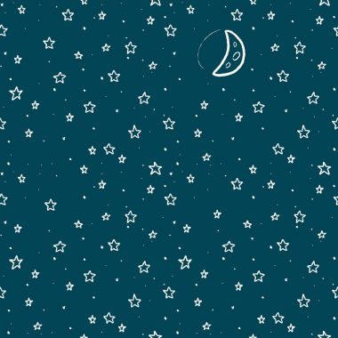 Gece yıldız - vektör çizim