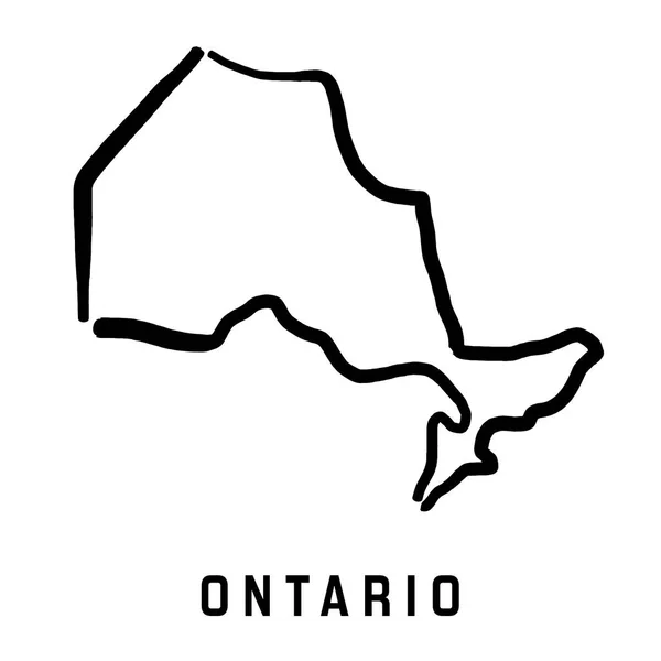 Ontario kaart overzicht — Stockvector