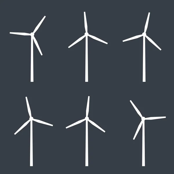 Énergie éolienne - illustration vectorielle — Image vectorielle