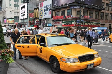 Yellow cab, New York City clipart