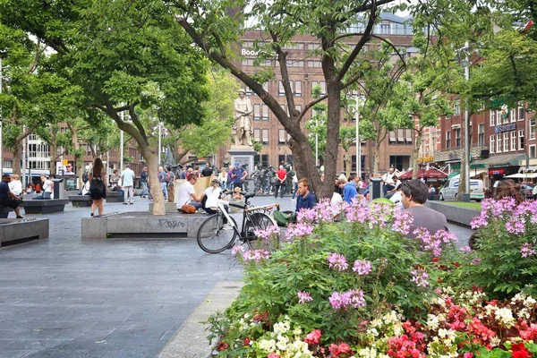 Rembrandtplein, Amsterdam ciudad —  Fotos de Stock