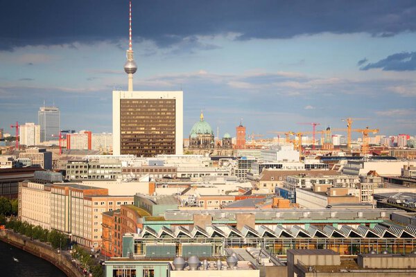 Berlin, Germany. Capital city skyline with TV Tower.